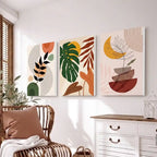 Boho Botanical Leaves Wall Art - PIH19