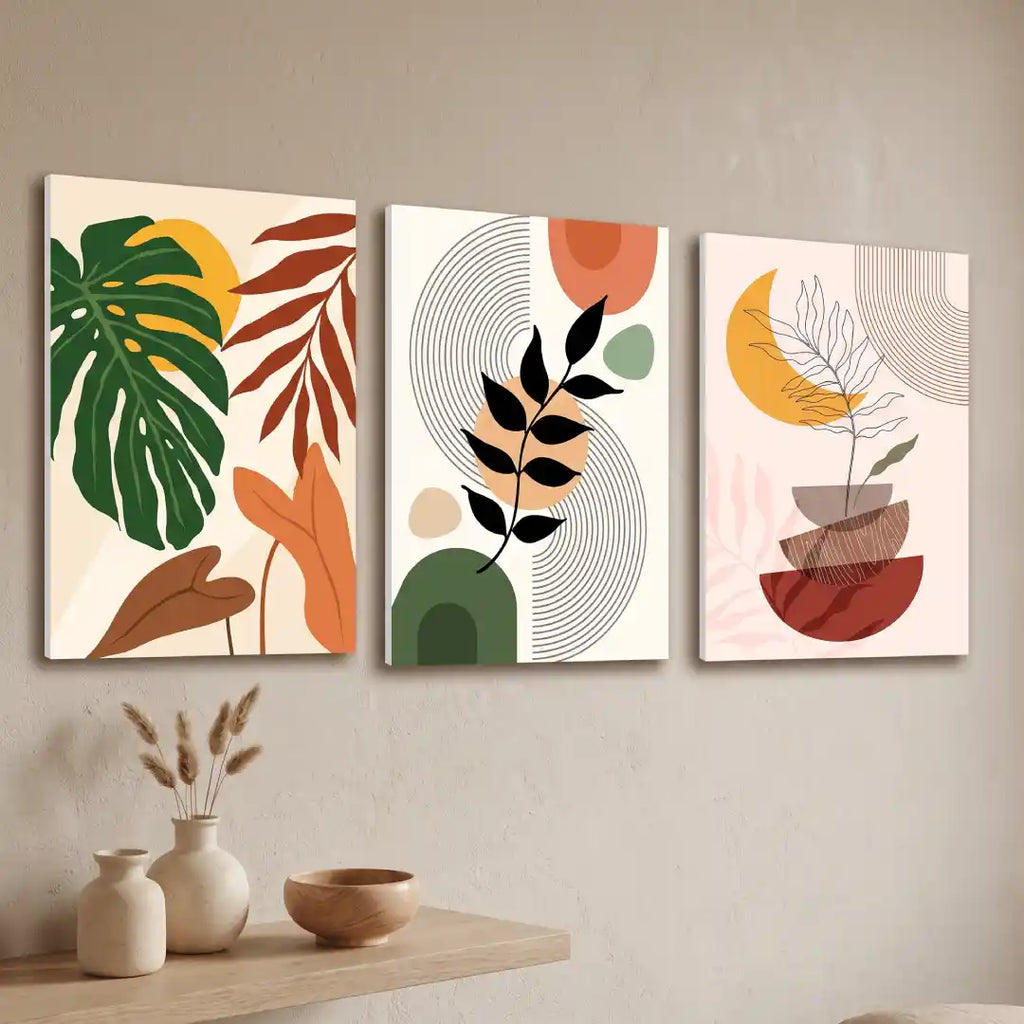 Boho Botanical Leaves Wall Art - PIH19
