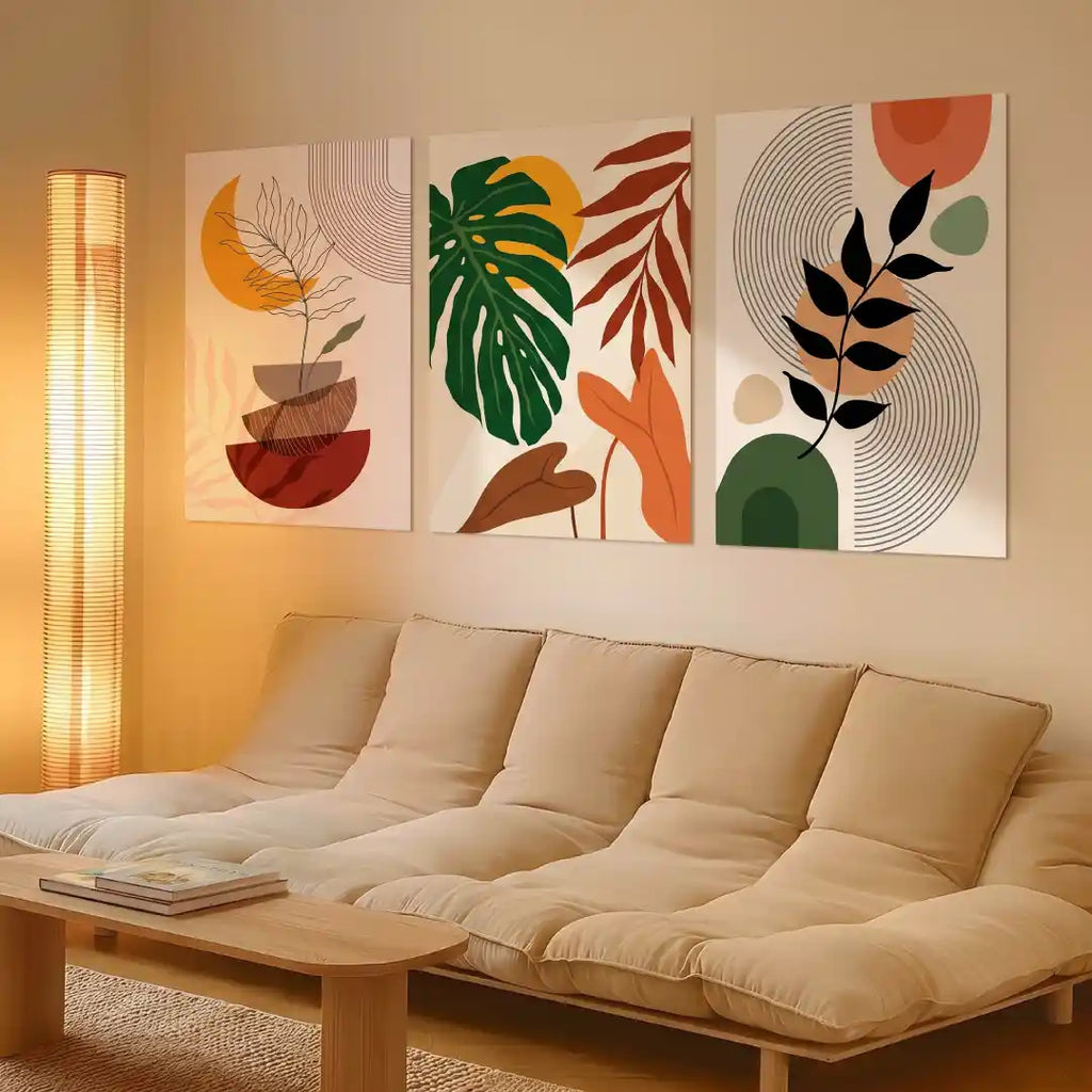 Boho Botanical Leaves Wall Art - PIH19