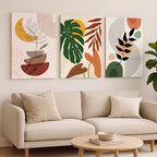 Boho Botanical Leaves Wall Art - PIH19