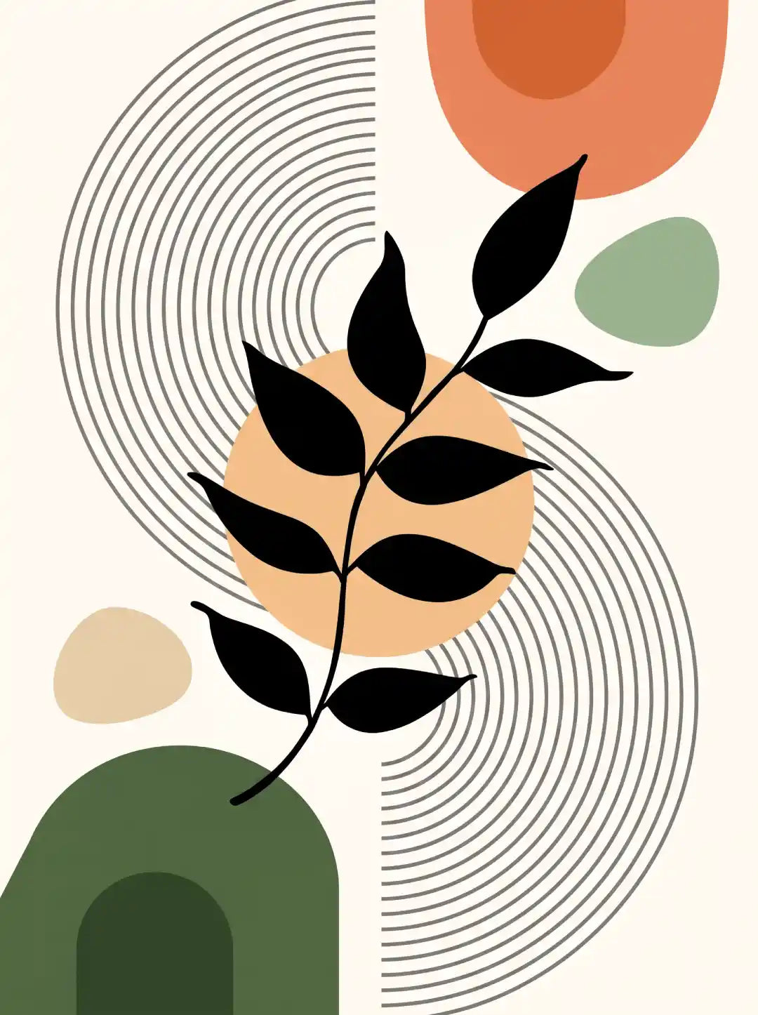 Boho Botanical Leaves Wall Art - PIH19