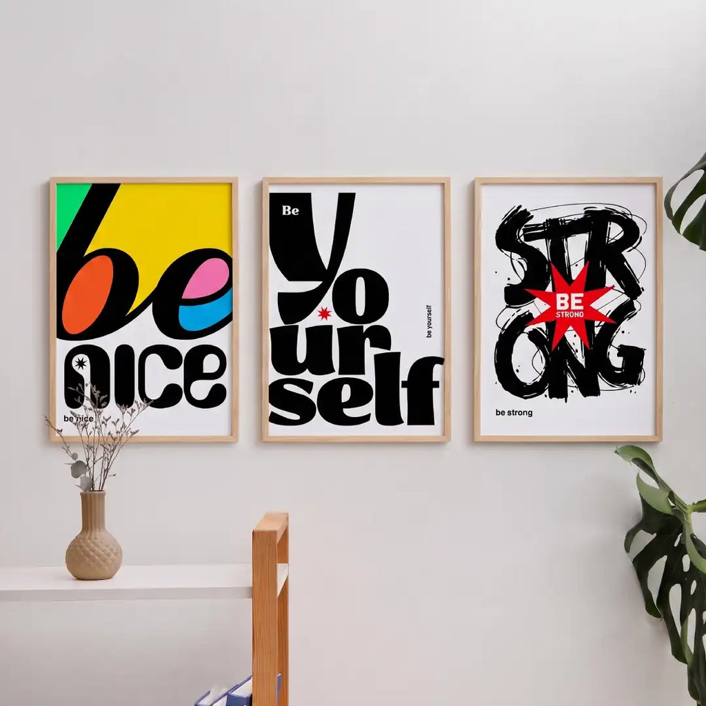 Strong Typography Wall Art - PIO113