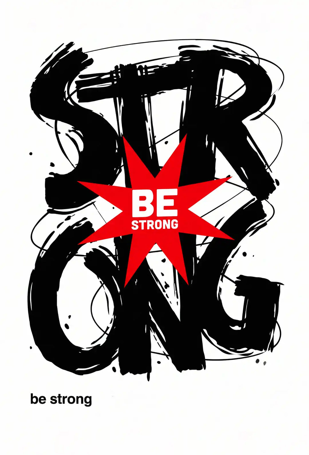 Strong Typography Wall Art - PIO113