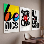 Strong Typography Wall Art - PIO113
