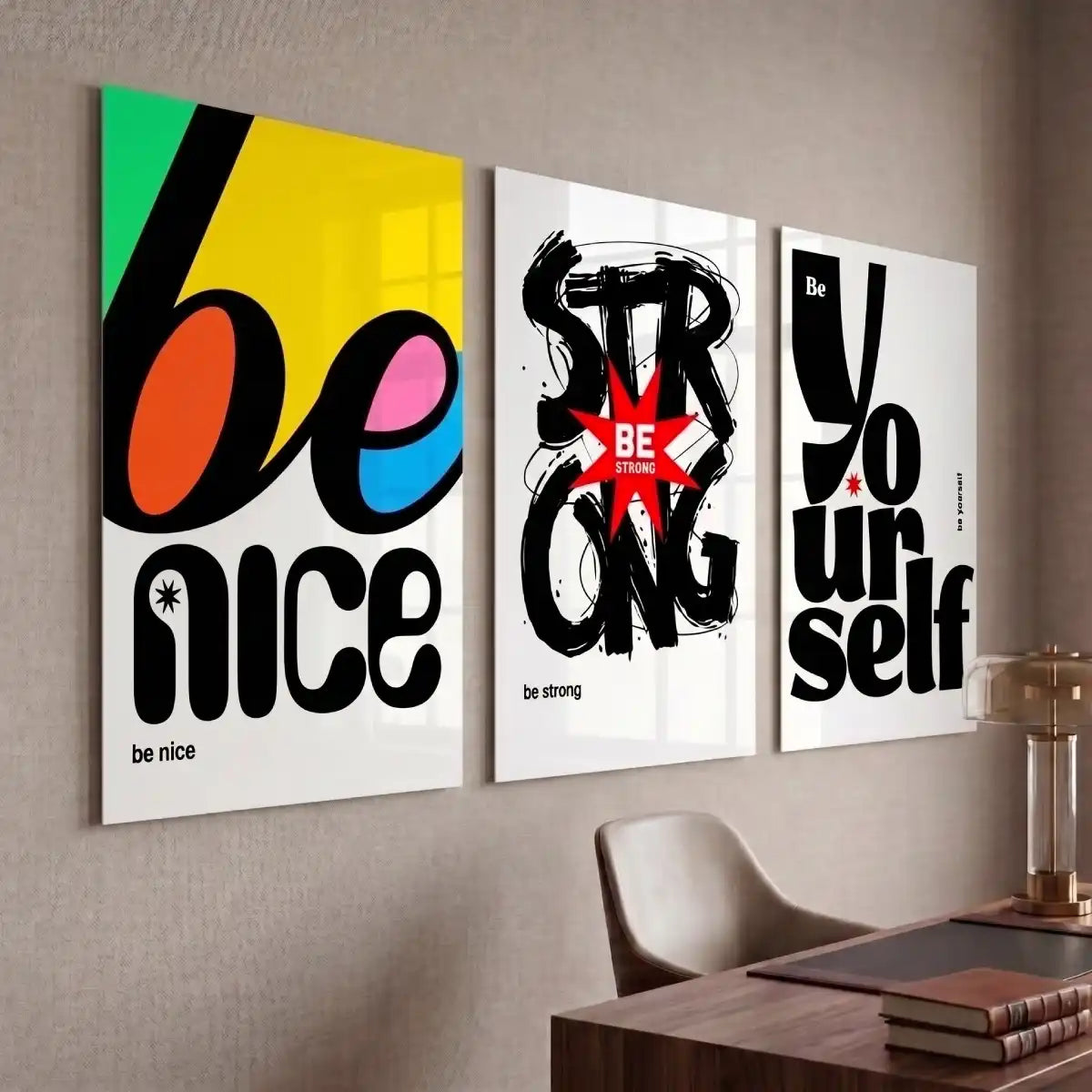 Strong Typography Wall Art - PIO113