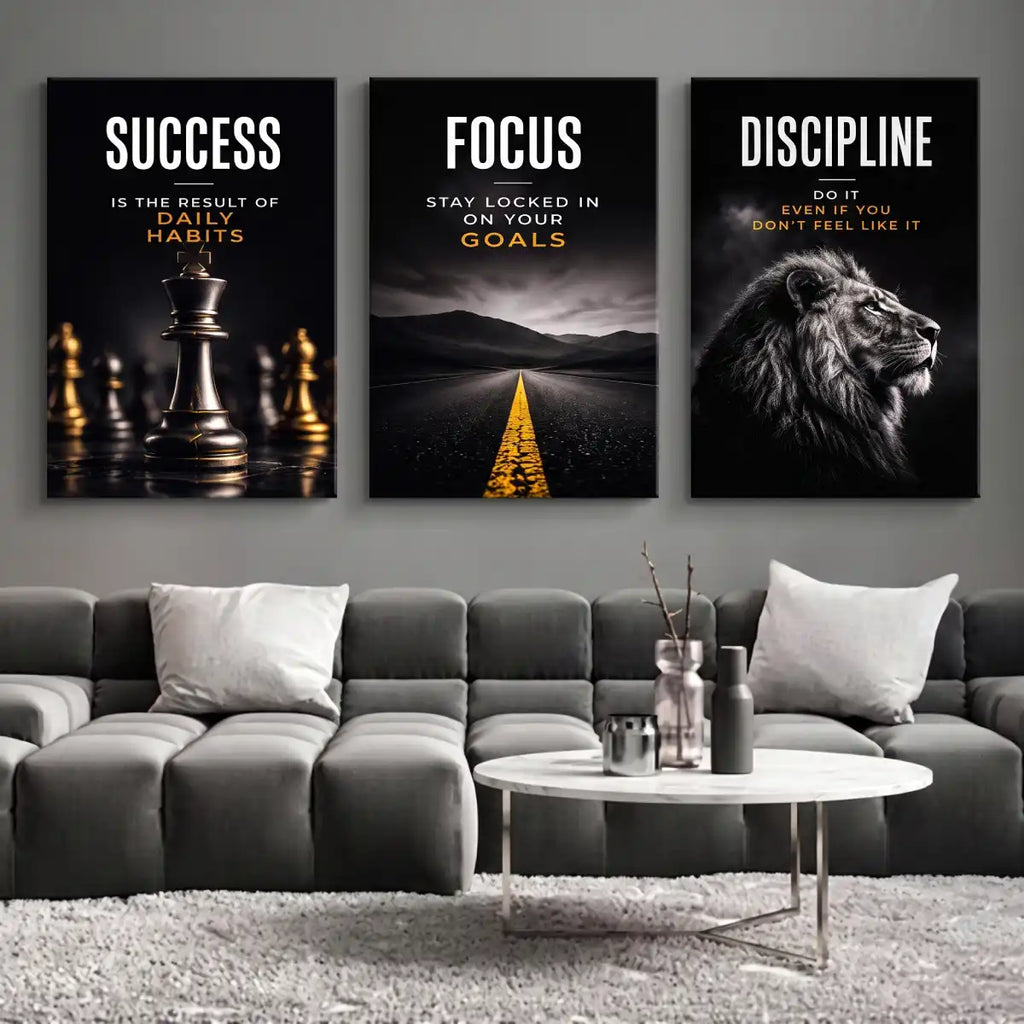 Discipline Lion Wall Art - PIO115
