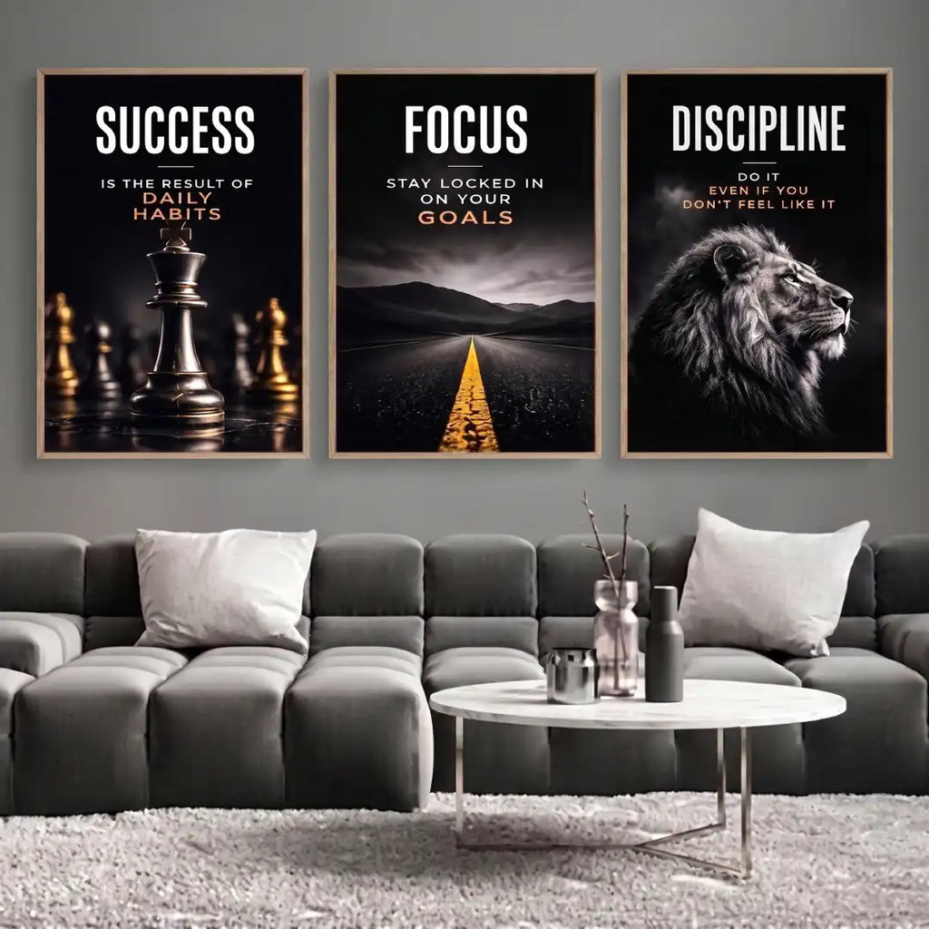 Discipline Lion Wall Art - PIO115