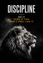 Discipline Lion Wall Art - PIO115