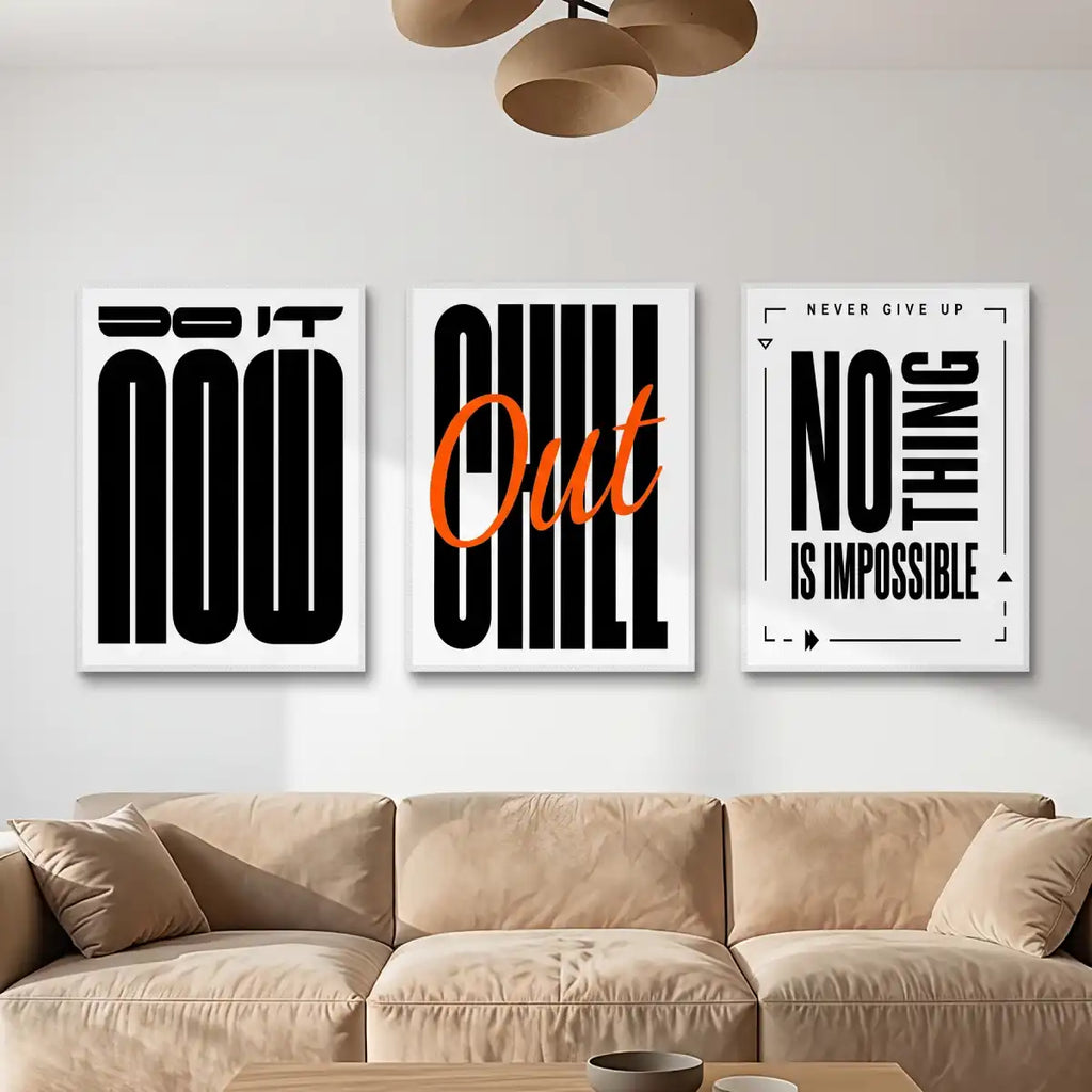 Do It Now Chill Out Wall Art - PIO117