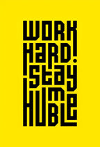 Work Hard Stay Humble Wall Art - PIO120