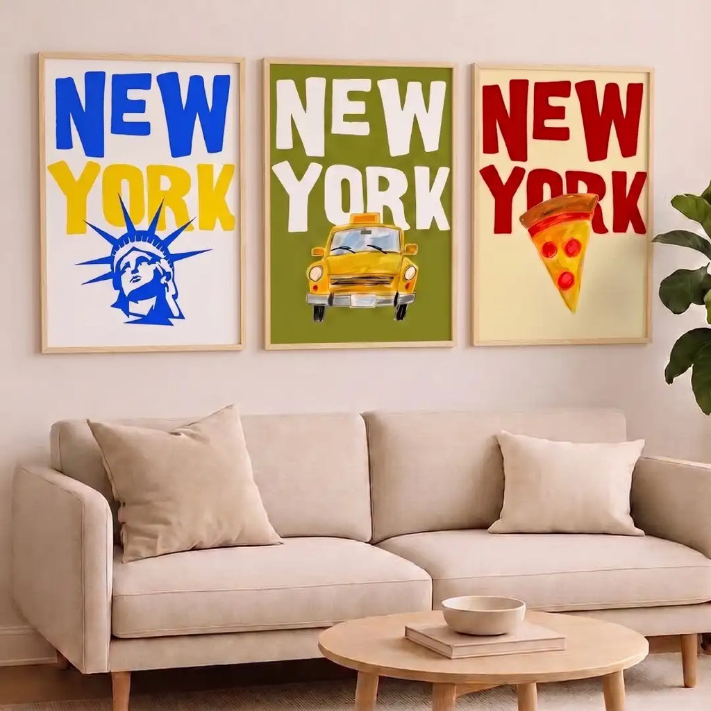 New York Typography Wall Art - PIO129