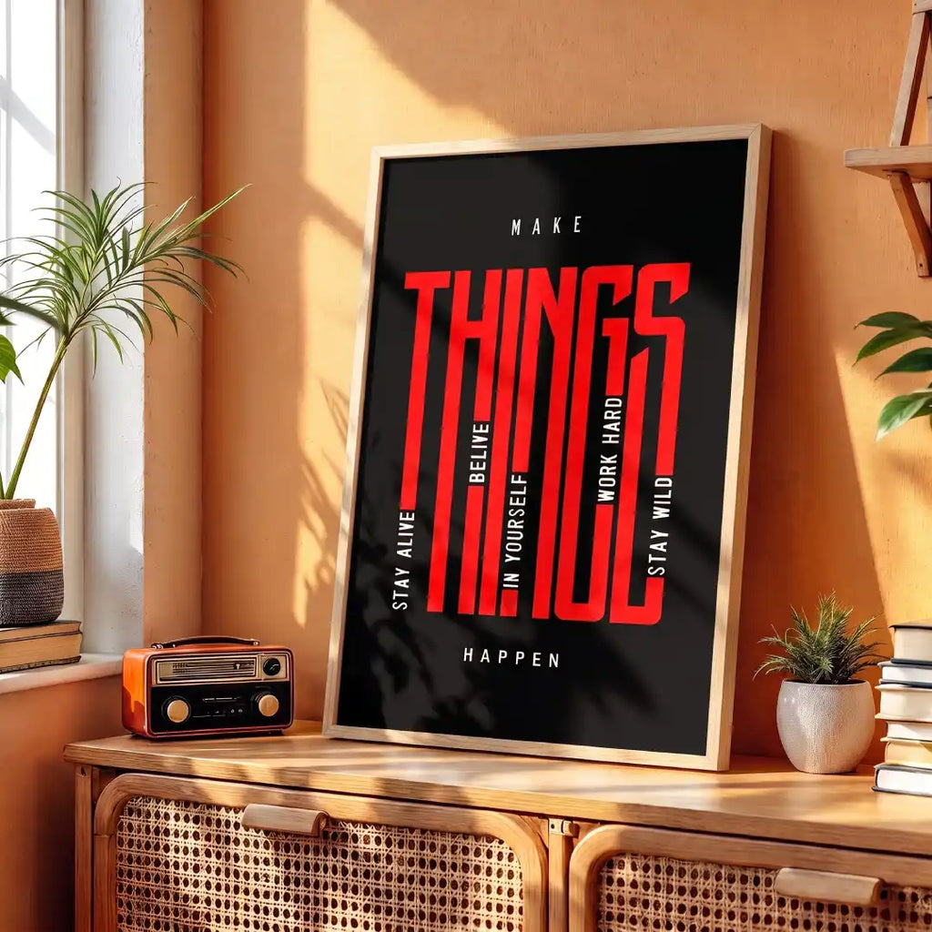 Make Things Happen Wall Art - PIO133