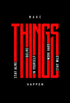 Make Things Happen Wall Art - PIO133