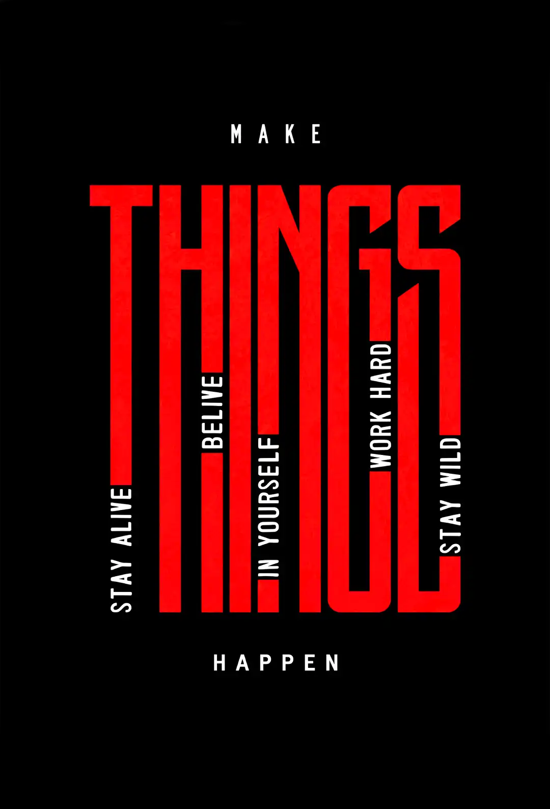Make Things Happen Wall Art - PIO133